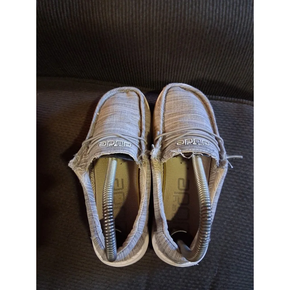 Hey Dude Wally Youth Blend Linen‎ Stone US Youth Size 3 Women's 4 40159-270